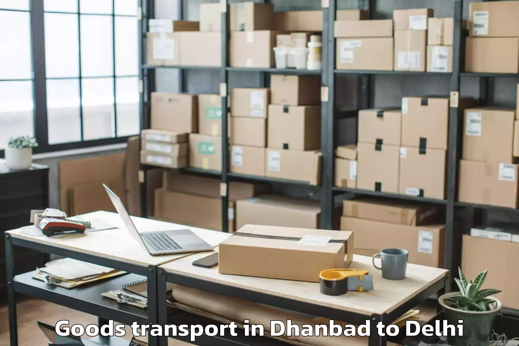 Expert Dhanbad to Ramesh Nagar Goods Transport